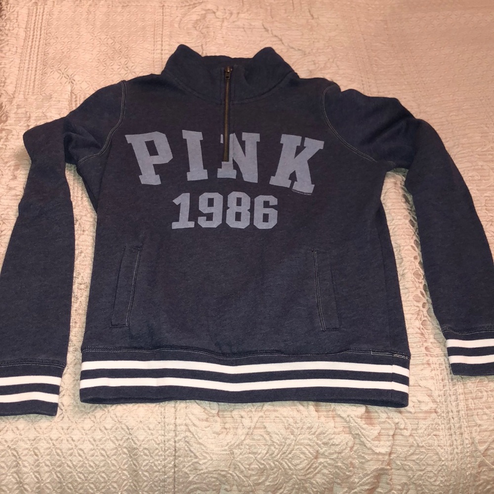 VIctoria’s Secret PINK Women’s XS Blue Quarterzip!